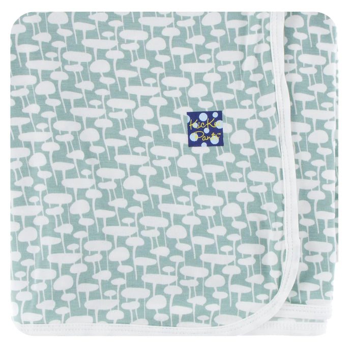 Kickee Pants Swaddle Blanket Jade Mushroom