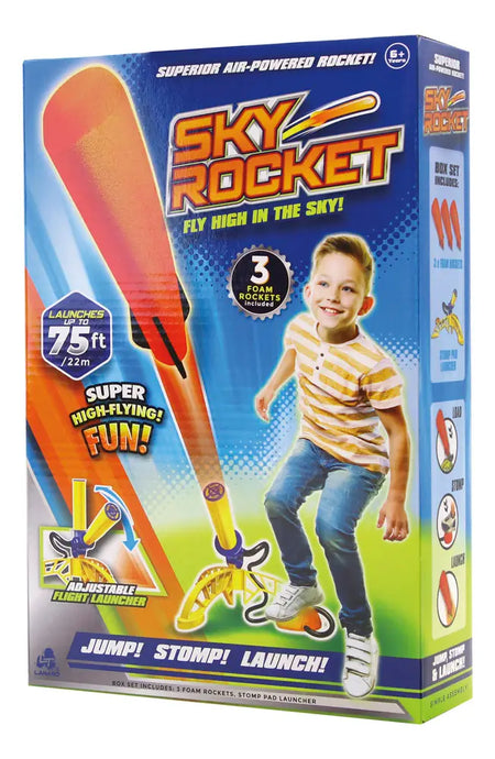 Lanard Sky Rocket, Jump, Stomp, Launch, Air Powered