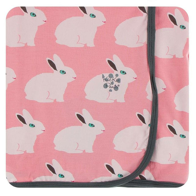 Kickee Pants Swaddle Blanket Strawberry Forrest Rabit