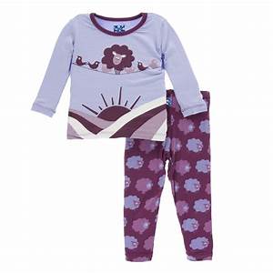 KicKee Pants Long Sleeve Pajama Set - Grapevine Sheep