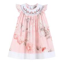 Vintage Rose Smocked with Roses Bishop Dress by Lil Cactus